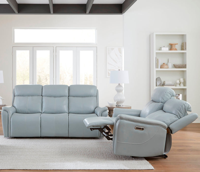 Parker Living Cascade - Seamist Grey Power Reclining Sofa and Loveseat