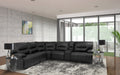 Parker Living Spartacus - Black 6 Piece Modular Power Reclining Sectional with Power Adjustable Headrests
