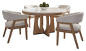Parker House Escape - Dining 54" Round Table with 4 barrel chairs