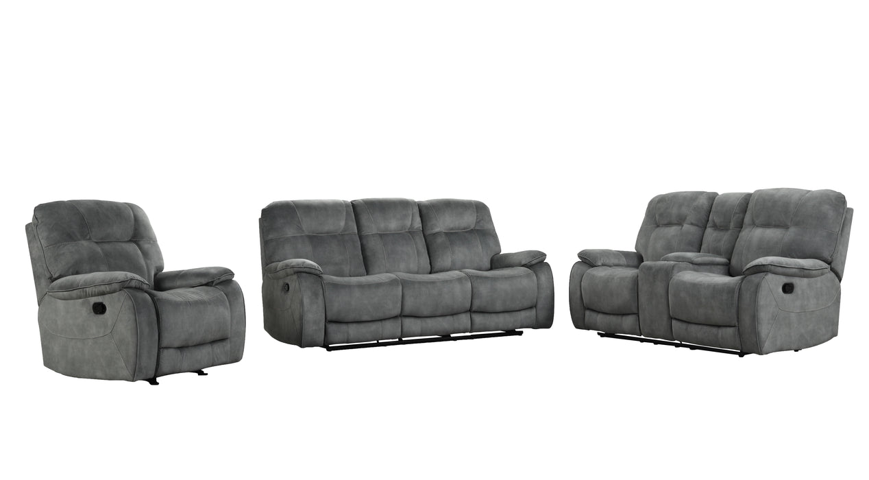 Parker Living Cooper - Shadow Grey Manual Reclining Sofa Loveseat and Recliner