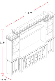 Parker House Tidewater 72 In. Console Entertainment Wall
