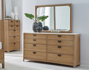 Parker House Escape - Bedroom King Poster Bed with 2 Nightstands and Dresser with Mirror