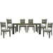 Parker House Cedar Fork - Dining 78 in. with 6 ladderback chairs