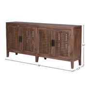 Parker House Crossings Portland 78 In. TV Console