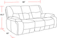 Parker Living Spartacus - Haze Power Reclining Sofa Loveseat and Recliner