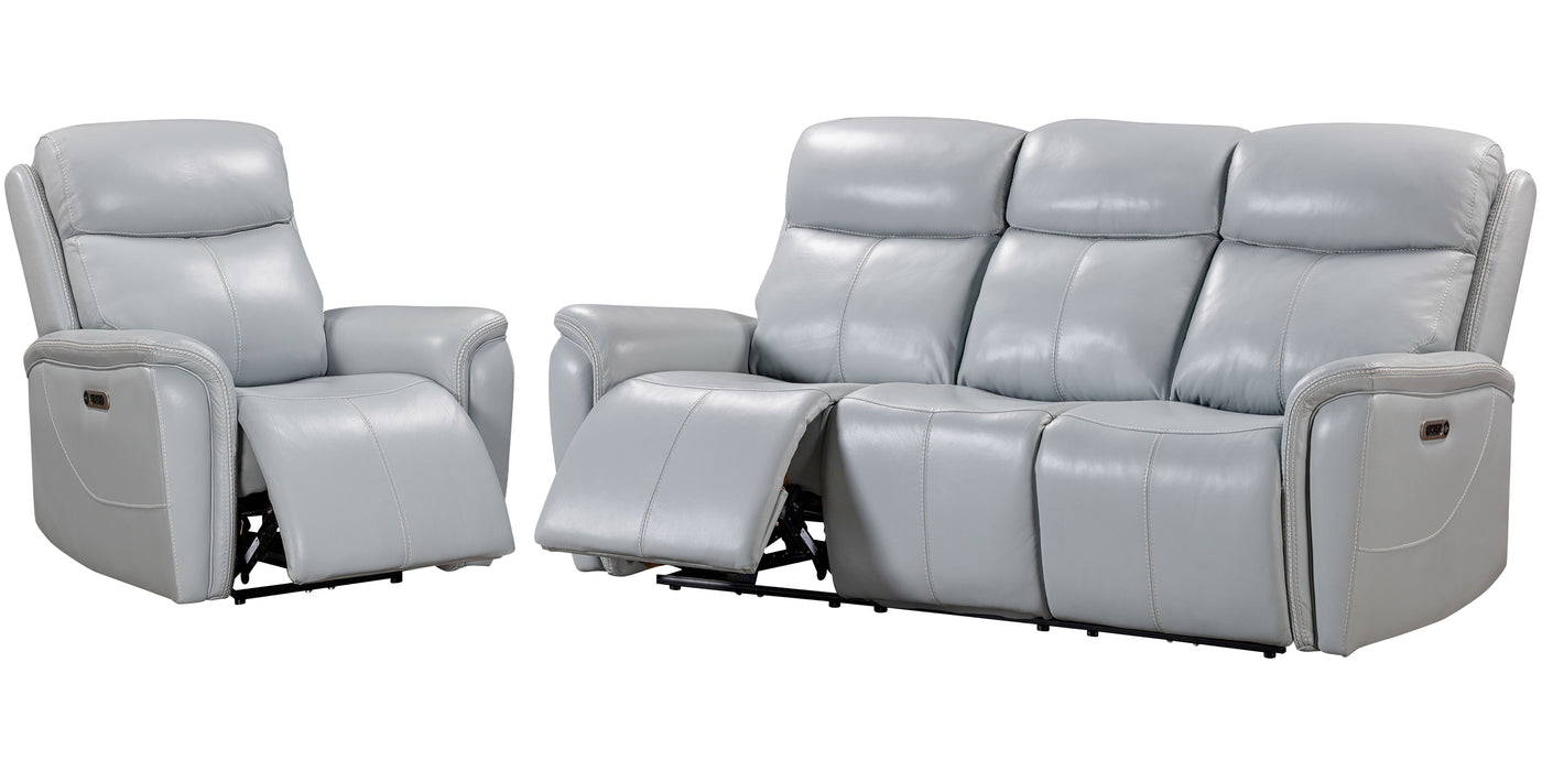 Parker Living Cascade - Seamist Grey Power Reclining Sofa and Recliner