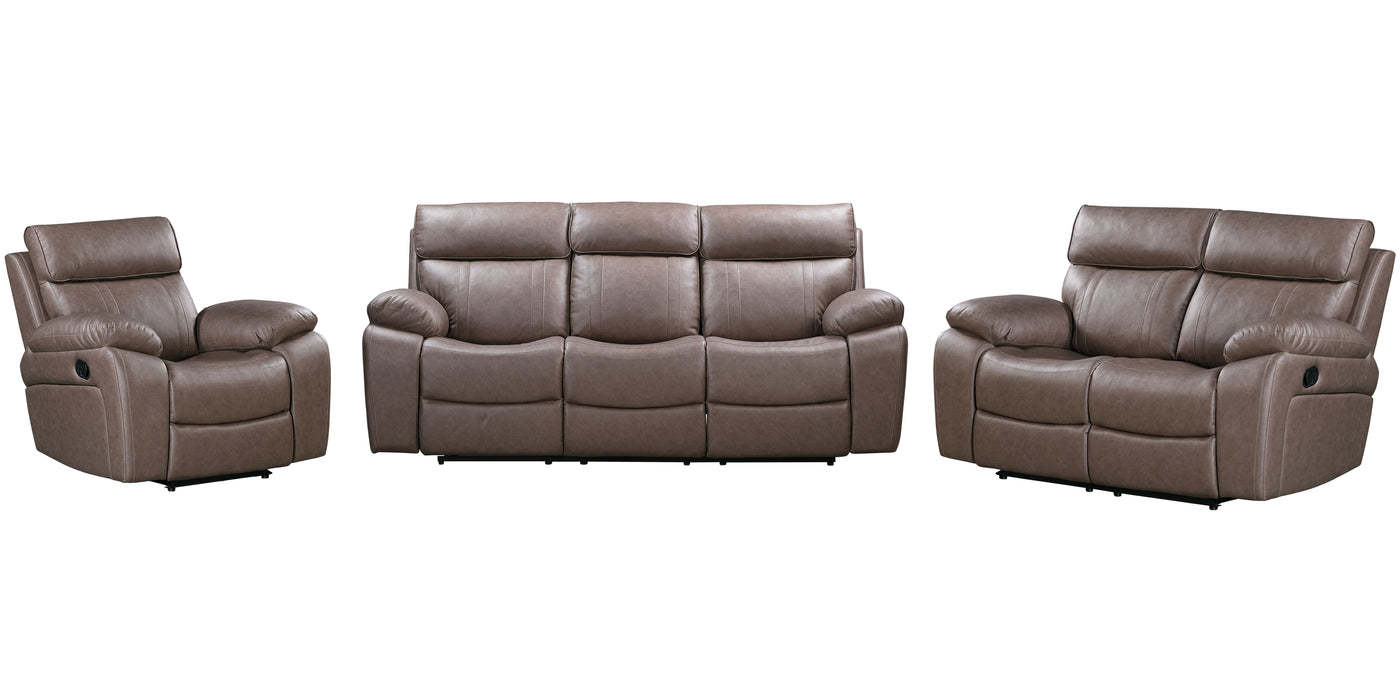 Parker Living Theon - Stokes Toffee Manual Reclining Sofa Loveseat and Recliner
