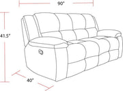 Parker Living Buster - Opal Taupe Manual Reclining Sofa and Recliner