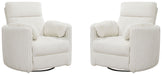 Parker Living Radius - Mega Ivory Power Swivel Glider Recliner Two Pack