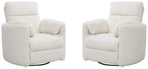 Parker Living Radius - Mega Ivory Power Swivel Glider Recliner Two Pack