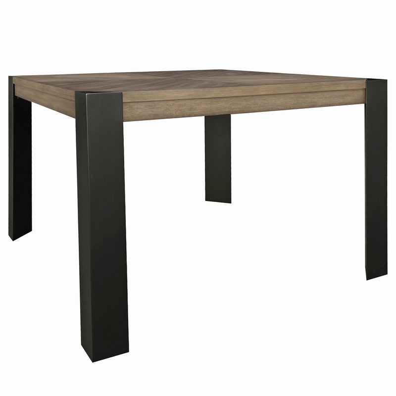 Parker House Cedar Fork - Dining 54 in. Square Counter Table with 4 counter stools