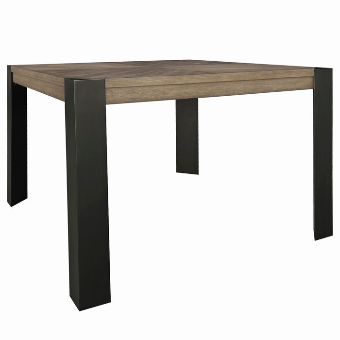 Parker House Cedar Fork - Dining 54 in. Square Counter Table with 4 counter stools