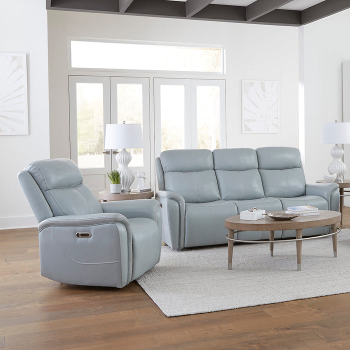 Parker Living Cascade - Seamist Grey Power Reclining Sofa and Recliner