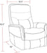 Parker Living Gemini - Capri Silver Power Lift Recliner with Articulating Headrest