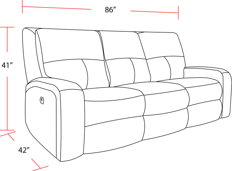 Parker Living Polaris - Kahlua Power Reclining Sofa Loveseat and Recliner