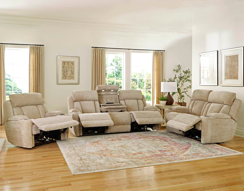 Parker Living Dalton - Lucky Fawn Power Reclining Sofa Loveseat and Recliner