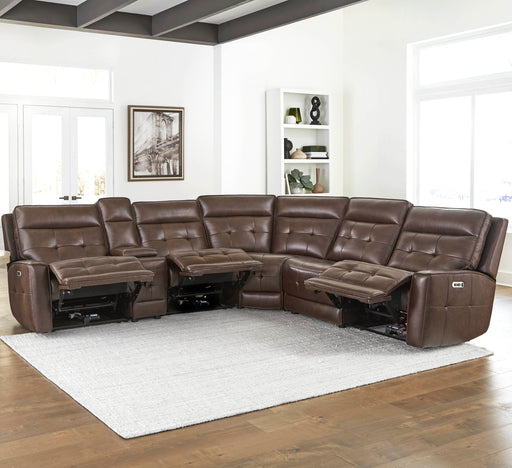 Parker Living Canterbury - Acorn 6 Piece Zero Gravity Modular Power Reclining Sectional