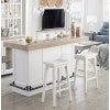 Parker House Americana Modern Dining 78 In. Bar with Quartz Insert