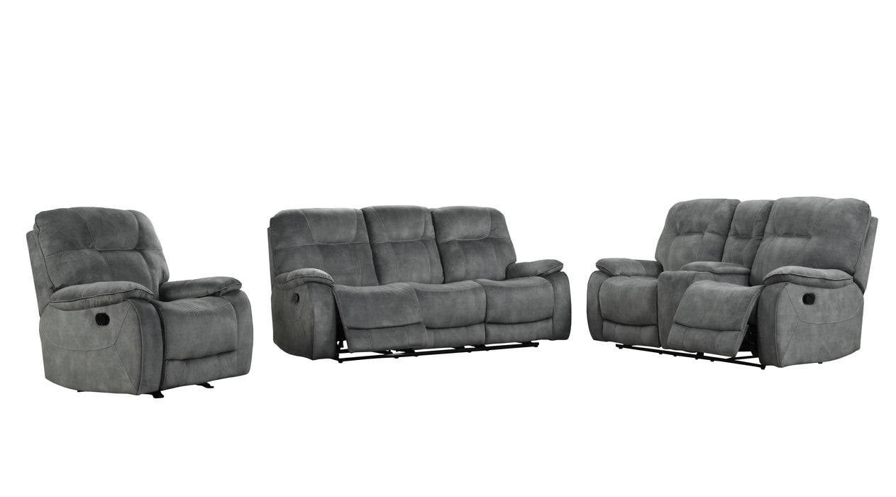 Parker Living Cooper - Shadow Grey Manual Reclining Sofa Loveseat and Recliner
