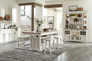 Parker House Americana Modern Dining 72 In. Island Counter-Height Extendable Dining Table