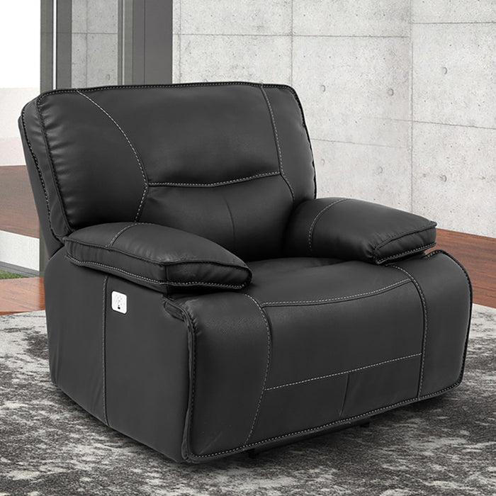 Parker Living Spartacus - Black Power Reclining Sofa Loveseat and Recliner