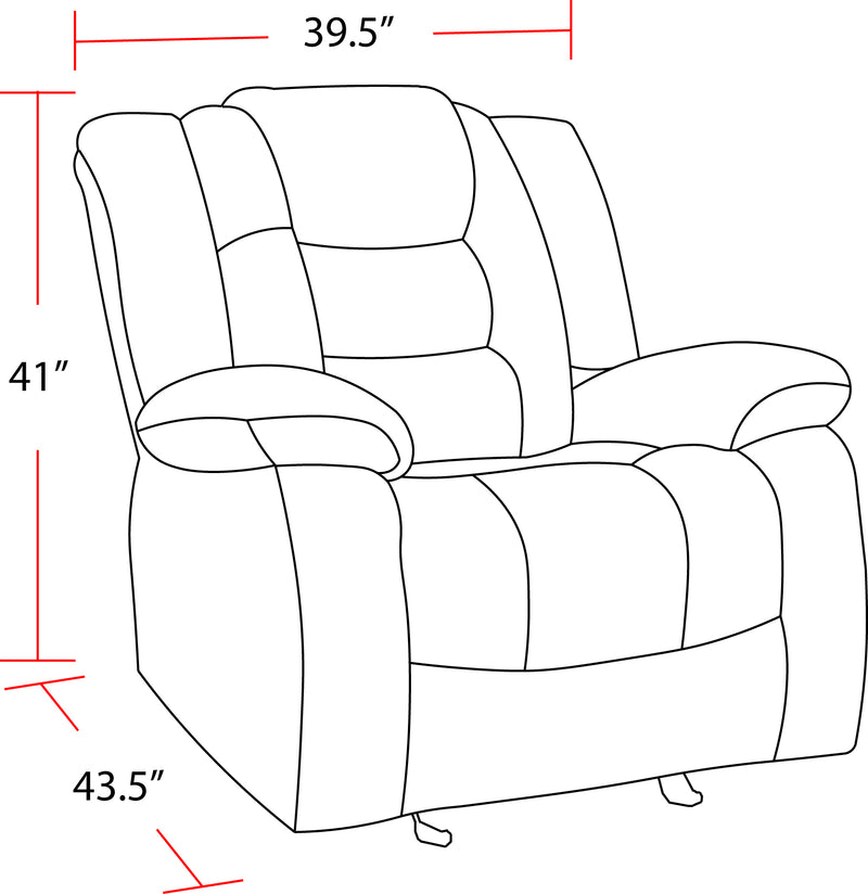 Parker Living Bolton - Misty Storm Glider Recliner Two Pack