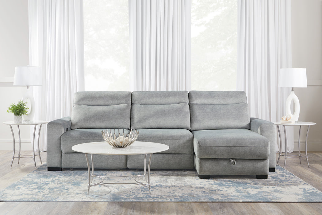 Parker Living Elliot - Sterling 3 Piece Modular Lift Top Storage Sectional