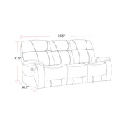 Parker Living Cooper - Shadow Grey Manual Reclining Sofa Loveseat and Recliner