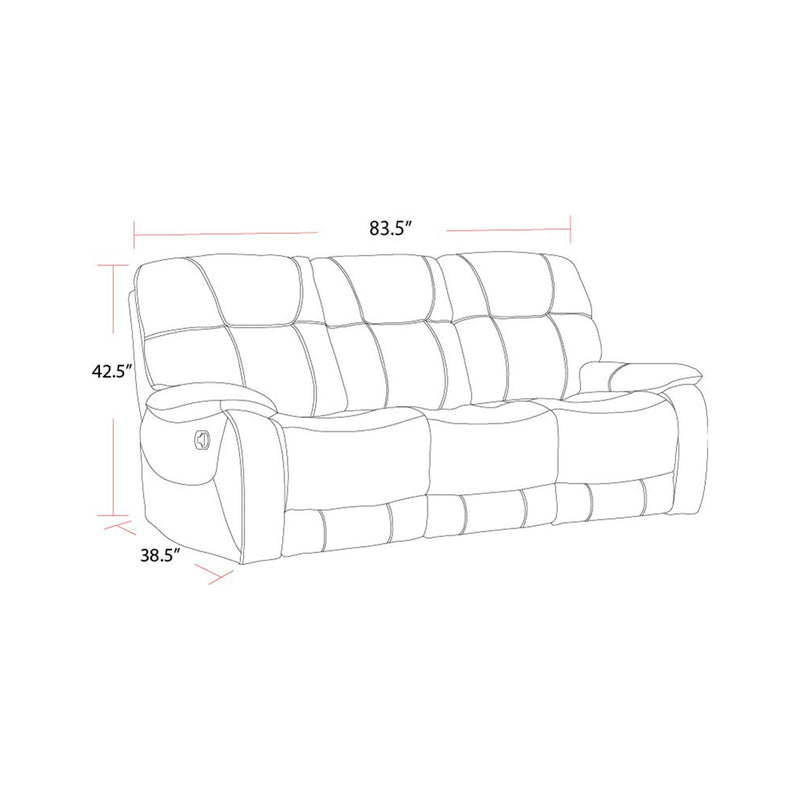 Parker Living Cooper - Shadow Natural Manual Reclining Sofa and Loveseat