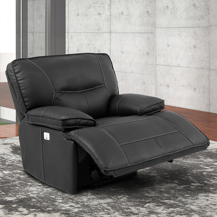 Parker Living Spartacus - Black Power Reclining Sofa Loveseat and Recliner