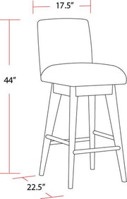 Parker House Escape - Dining Upholstered Swivel Barstool