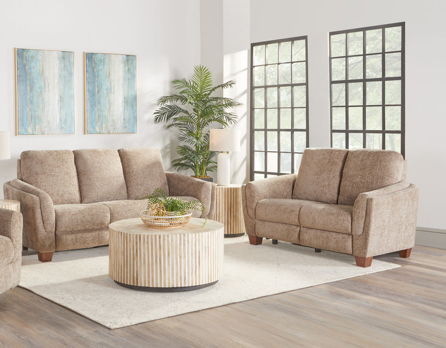Parker Living Morehead - Biscotti Power Reclining Sofa and Loveseat