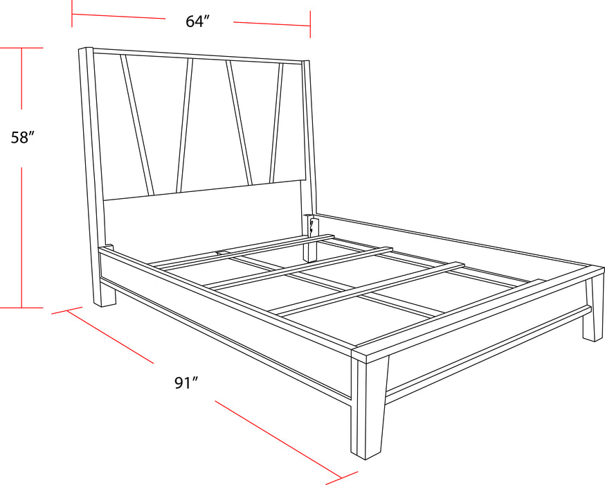 Parker House Pure Modern Bedroom Queen Panel Bed